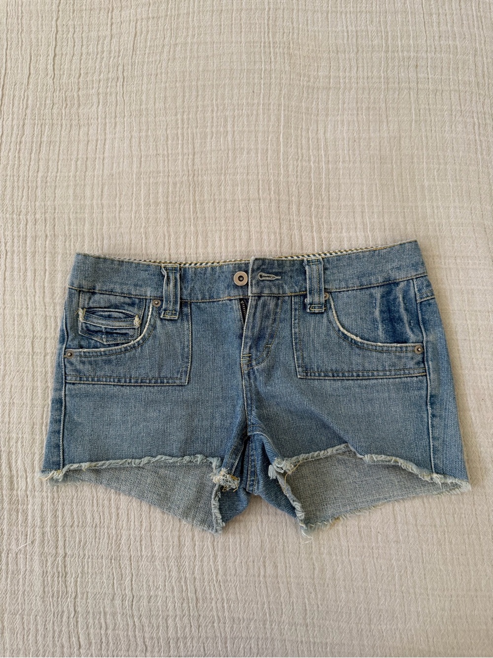 So Wear It Declare It Light Blue Denim Cutoff Shorts